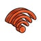 Wifi signal isometric icon