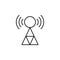 wifi signal, radio antenna icon. Element of marketing for mobile concept and web apps icon. Thin line icon for website design and