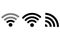 Wifi signal vector icon. Internet podcast symbol. Wi-Fi hotspot. Stock Photo.