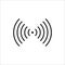 Wifi Signal Waves Radio Signal Waves Isolated Vector