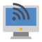 Wifi Signals - Flat color icon.