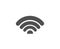 Wifi simple icon. Wi-fi internet sign.