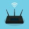 Wifi singla router isolated object