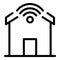 Wifi smart home icon, outline style