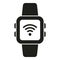 Wifi smartwatch icon simple vector. Smart office device