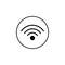 Wifi solid icon, mobile sign and hotspot,