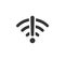 Wifi symbol and exclamation mark icon. Jamming wireless internet signal. Wi-Fi error. Failure wifi icon. Disconnected