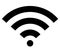 Wifi wireless internet signal flat icon