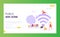 Wifi wireless network landing page template