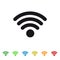 Wifi Wireless Wlan Internet Signal Flat Icon For Apps And Website