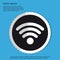 Wifi Wireless Wlan Internet Signal - Flat Sticker Icon For Apps And Websites