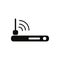 Wifi wlan modem router icon. symbol in flat style for mobile app or web site