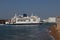 A Wightlink car ferry entering Portsmouth Harbour