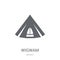 Wigwam icon. Trendy Wigwam logo concept on white background from