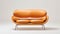 Wilcox Orange Seat Top Couch: Insect-inspired, Smooth And Shiny Design