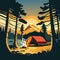 Wild adventure vacations: fun camping in nature