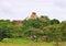 Wild African landscape with balancing rocks