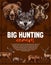 Wild animal and bird poster of open hunting season