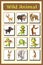 wild animal chart