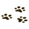 Wild animal foot stamp icon, isometric style