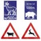 Wild Animals Crossing Signs In Germany