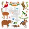 Wild animals crossword puzzle