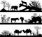 Wild animals (lion, horse, pony, zebra, camel)