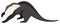 Wild animals Otter Vector illustration