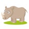 Wild animals. Rhino Wildlife Vector