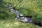 Wild Atlantic Way  bridge and waterfall at Keem Beach