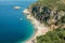Wild beach on Adriatic Sea coast