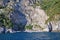 Wild beach in the cliffs of the Amalfi coast