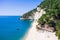 Wild beach in the Gargano Baia delle Zagare beach, Italy