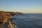 Wild beach near Playa San Juan at sunset, elevated views of the banana plantations, Tenerife, Canary Islands, Spain