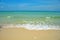 Wild Beach Sand Coral Sea Waves Tropical Landscape