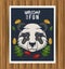 Wild bear panda spirit creative design