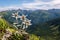 Wild and beautiful mountain flower Edelweiss, a symbol of high mountains.