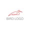 Wild bird logo design template