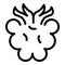 Wild blackberry icon, outline style
