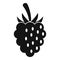 Wild blackberry icon, simple style