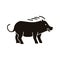 Wild boar icon. Vector illustration decorative design