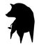 Wild Boar Silhouette