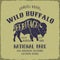 Wild Buffalo typography design.
