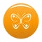 Wild butterfly icon orange