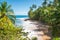 Wild caribbean beach of Manzanillo at Puerto Viejo, Costa Rica