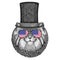 Wild cat Manul wearing cylinder top hat and glasses with usa flag United states of America flag