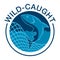Wild-caught badge - salmon in fishing net