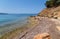 The wild coast of Aegina island