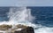 Wild coast of El Hierro island (Canary). Big waves.