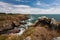 Wild coast of Ile d\'Yeu in Vendee, France